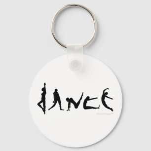 Llavero Diseño de silueta de baile