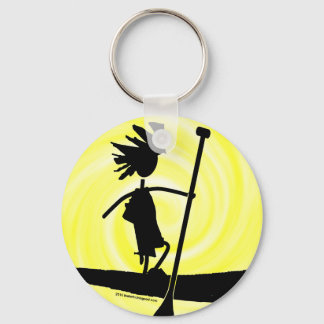 Llavero Diseño de silueta de remo