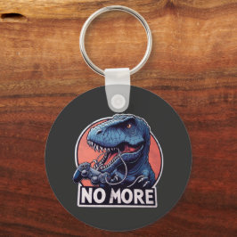 Llavero Diseño de T-Rex Gamer No More