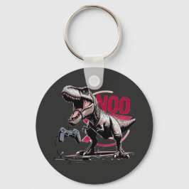 Llavero Diseño de T-Rex Gamer Rage No More