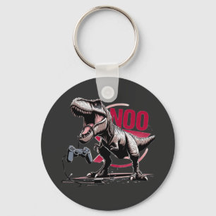 Llavero Diseño de T-Rex Gamer Rage No More