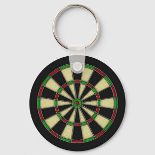 Llavero Diseño de tablero Dart clásico, Dardos, juegos Dar