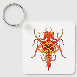 Llavero Diseño de tatuaje tribal de demonio