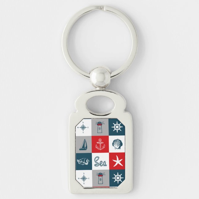 Llavero Diseño de temática náutica (Anverso)