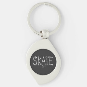 Llavero Diseño de terror de patineta Esqueleto