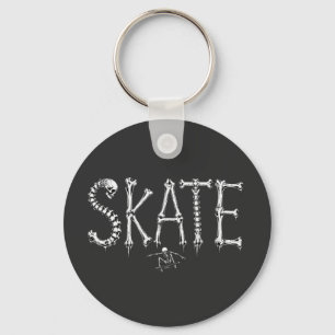 Llavero Diseño de terror de patineta Esqueleto