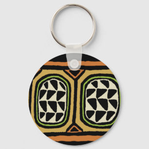 Llavero Diseño de Textil Africano Kuba