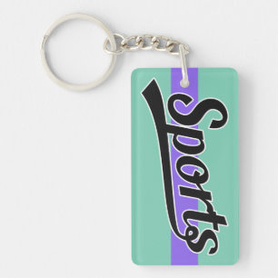 Llavero Diseño de texto: DEPORTES negros + tu propio texto