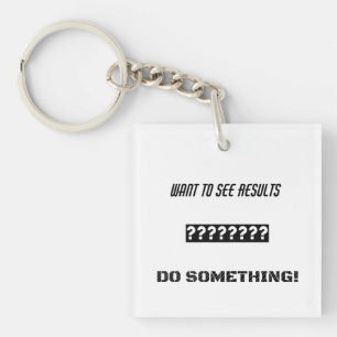 Llavero diseño de texto motivacional
