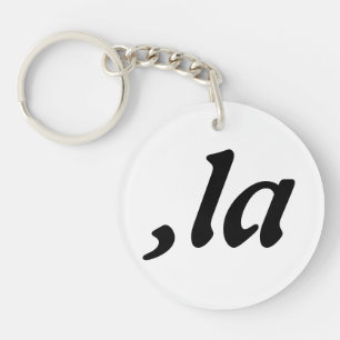Llavero Diseño de texto personalizado Comma La Kamala Harr