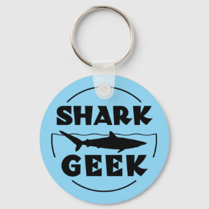 Llavero Diseño De Tiburón Geek Para Los Amantes Del Tiburó