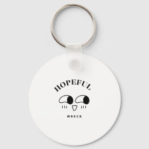 Llavero Diseño de tipografía minimalista Hopeful Wreck
