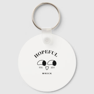 Llavero Diseño de tipografía minimalista Hopeful Wreck