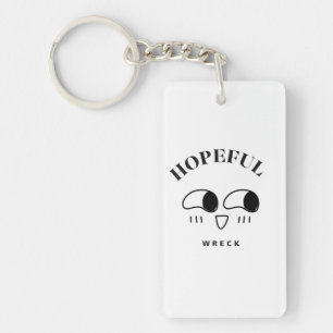 Llavero Diseño de tipografía minimalista Naufragio Esperan