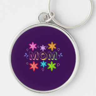 Llavero Diseño de tipografía para mamá, arte de texto de c
