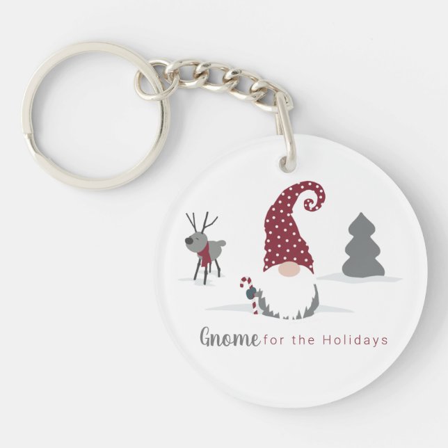 Llavero Diseño de tomates escandinavos para renos (Frente)