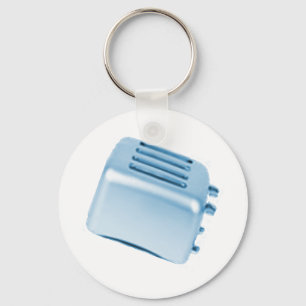 Llavero Diseño de tostadora retro vintage - Azul
