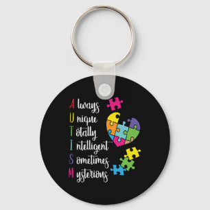 Llavero Diseño De Un Regalo De Concienciación Sobre El Aut