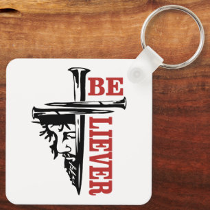 Llavero Diseño de uñas de cruz de Jesús – Cristiano podero