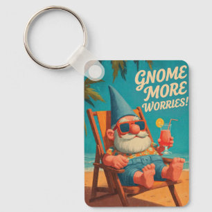 Llavero Diseño de Vacaciones en la Playa con Gnomos de Est
