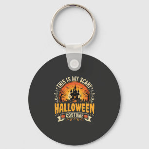 Llavero Diseño de vector de disfraz de Halloween aterrador