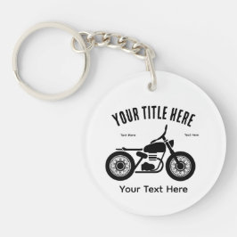 Llavero Diseño de velocidad y libertad en moto