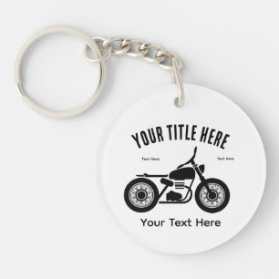 Llavero Diseño de velocidad y libertad en moto