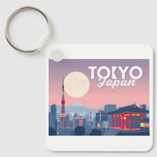 Llavero Diseño de viajes Pastel de Japón en Tokio