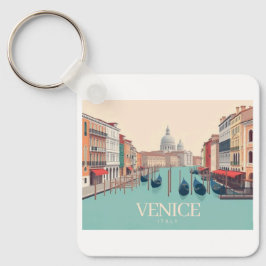 Llavero Diseño de viajes Pastel de Venecia Italia