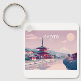 Llavero Diseño de viajes pastoral de Kioto en Japón