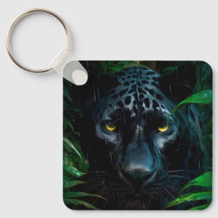 Llavero Diseño de vida silvestre de la jungla de la panter