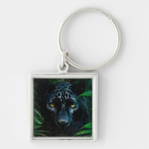 Llavero Diseño de vida silvestre de la jungla de la panter