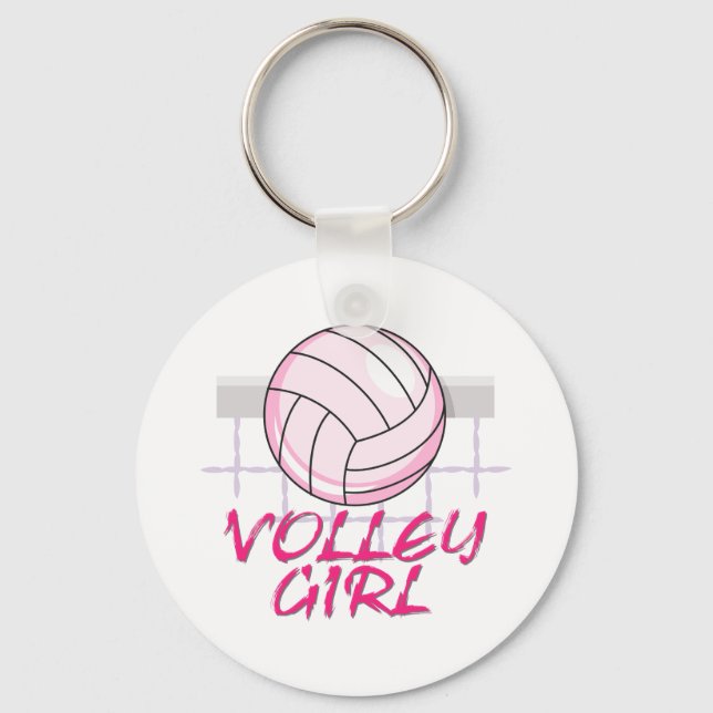 Llavero diseño de voleibol chica (Anverso)