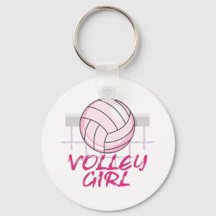 Llavero diseño de voleibol de chica del valle