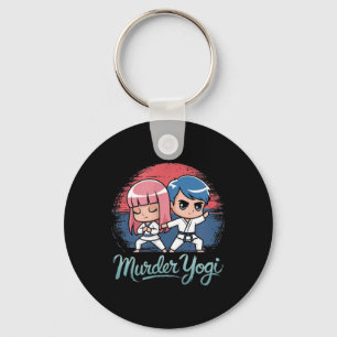 Llavero diseño de yoga divertido de Jiu-Jitsu brasileño as