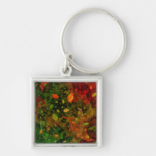 Llavero Diseño decorativo colorido de otoño