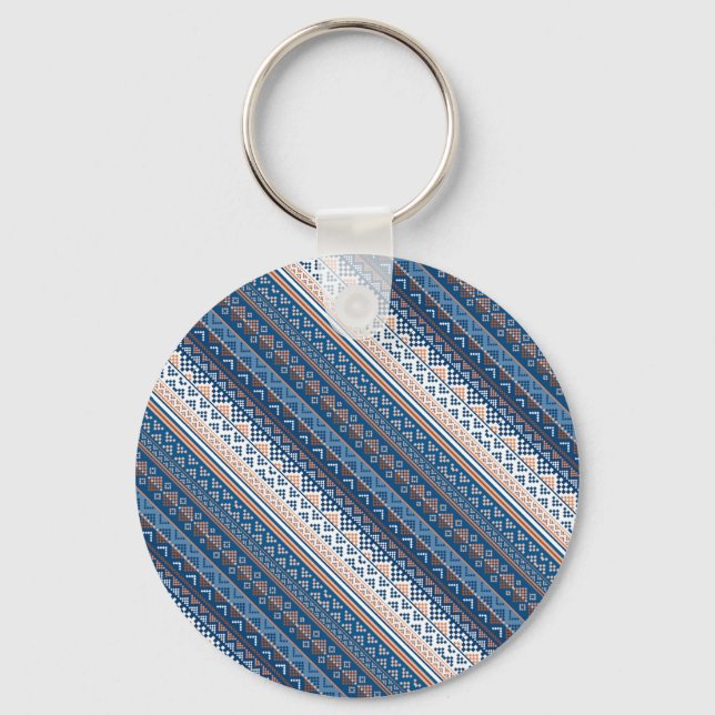 Llavero Diseño decorativo de estampados ucranianos (Anverso)