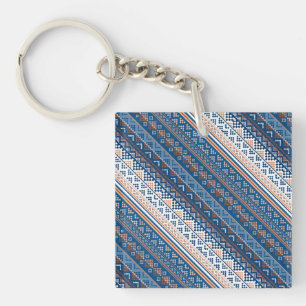 Llavero Diseño decorativo de estampados ucranianos