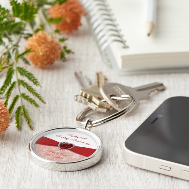 Llavero Diseño del 40° Aniversario de la Damasco (Lado)