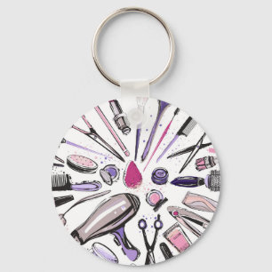 Llavero Diseño del círculo del maquillaje