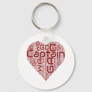 Llavero Diseño del corazón de las posiciones del Netball