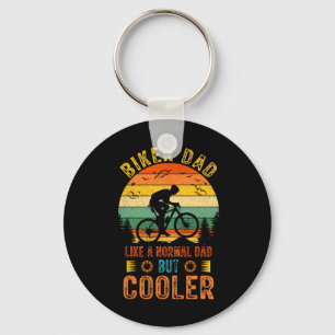 Llavero Diseño del Día del Padre Biker Papá Bicicleta Vint