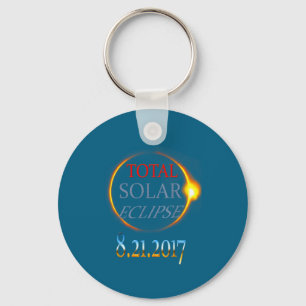 Llavero Diseño del Eclipse Solar Total 2017