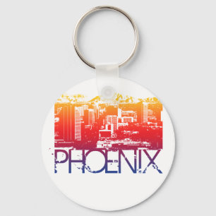 Llavero Diseño del horizonte de Phoenix