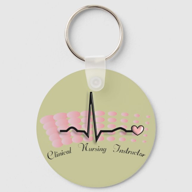 Llavero Diseño del instructor de Enfermería clínica QRS (Anverso)