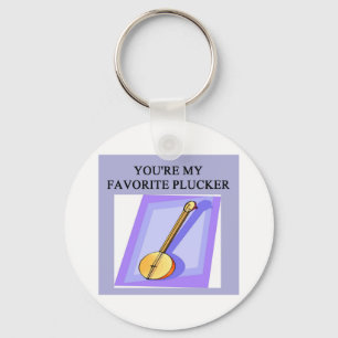 Llavero diseño del jugador del banjo