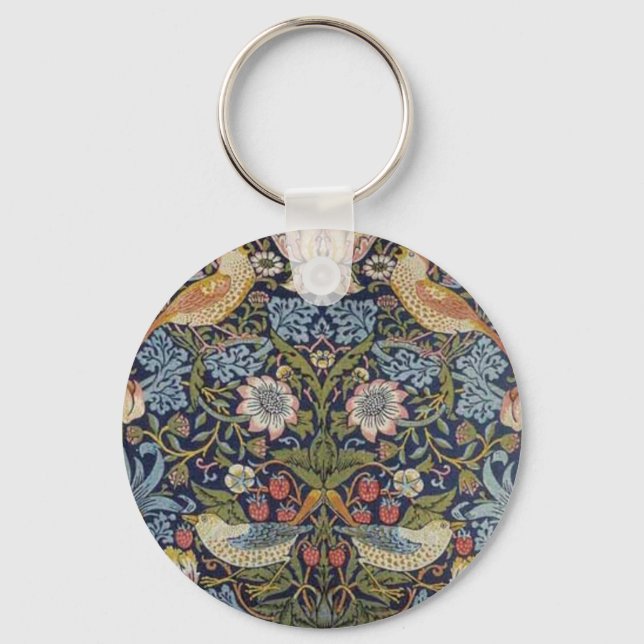 Llavero Diseño del ladrón de fresa William Morris 1883 (Anverso)