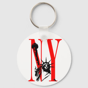 Llavero Diseño del logo de la Estatua de la Libertad de Nu