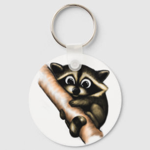 Llavero Diseño del mapache