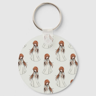 Llavero Diseño del patrón de manga de Anime Weeb Chica